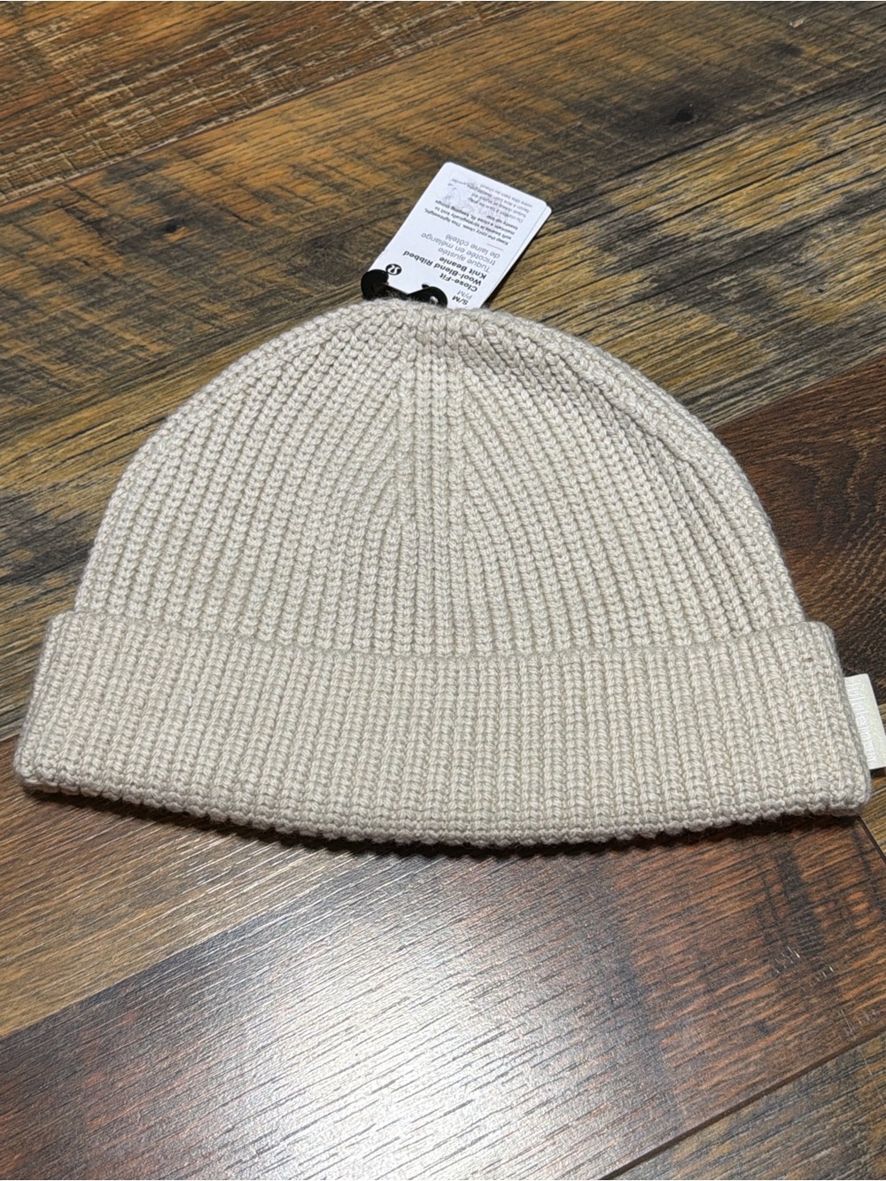 lululemon athletica Cream Knit Cuffed Beanie